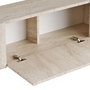 Nordure Nexus Soporte para Televisión Travertino y Oro